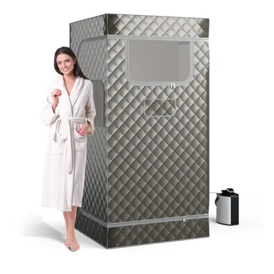 Portable Steam Sauna Home Full Body Sauna Box w/3L Steam Generator