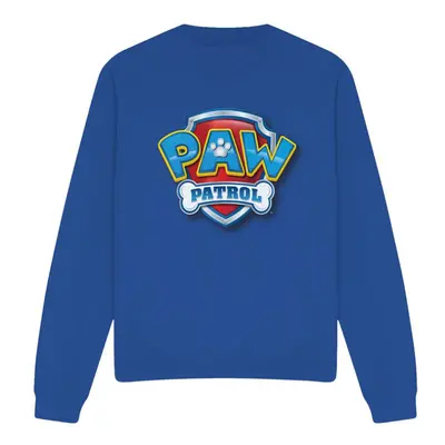 (M, Royal Blue) Paw Patrol Unisex Adult 3D Logo Sweatshirt