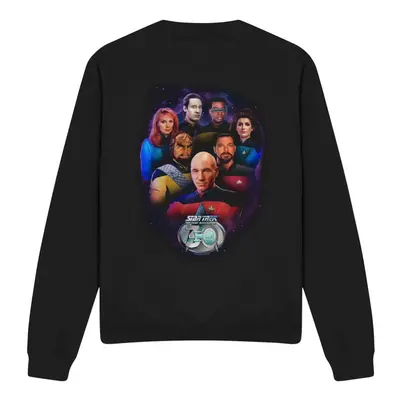 (S, Black) Star Trek Unisex Adult Crew Sweatshirt