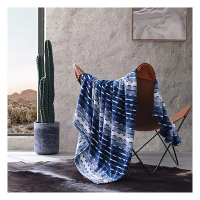 Wrangler - Throw Blanket Soft Plush Fleece Bedding Western Decor for Bed or Couch (Logan Stripe 