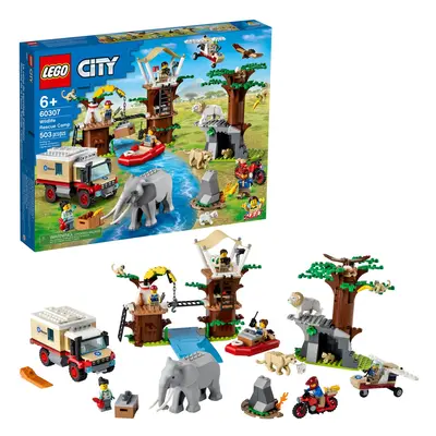 LEGO City Wildlife Rescue Camp Building Kit; Animal Playset; Top