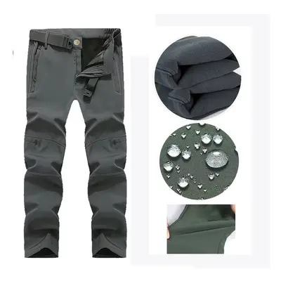 (Gray Pant, L(65-75kg)) US Military Army SharkSkin SoftShell Tactical Windproof Waterproof Jacke