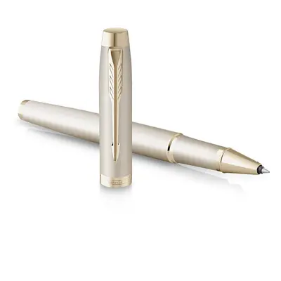 IM Monochrome Rollerball Pen | Champagne Finish and Trims | Fine Point | Black Ink | Gift Box