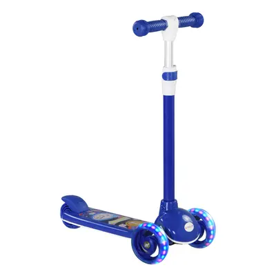 AIYAPLAY Kids Wheel Scooter for Years Old w/ Adjustable Height, Blue