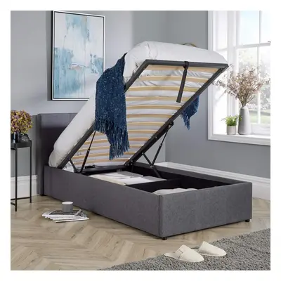 (Single) Home Source Endura Ottoman End Lift Bed Frame Grey