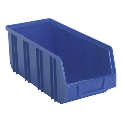 16 PACK Blue x x 125mm Plastic Storage Bin - Warehouse Part Picking Tray