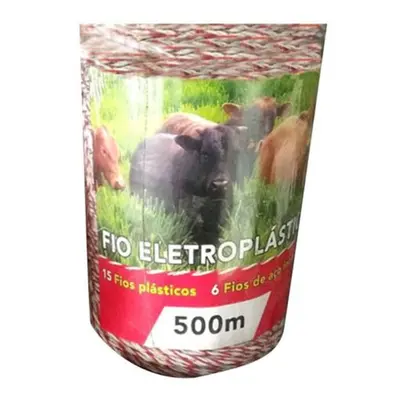 (2mm*500m) 500m Electric Portable Fencing Poly Wire Rope Farm Garden Animal Enclosure Tool