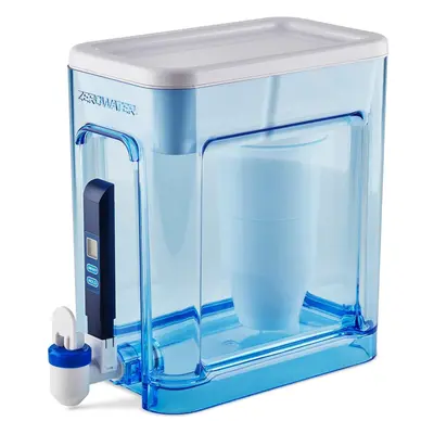 (22-Cup Dispenser) 5.2 Cup Ready-Read 5-Stage Water Filter Dispenser, NSF Certified to Reduce Le