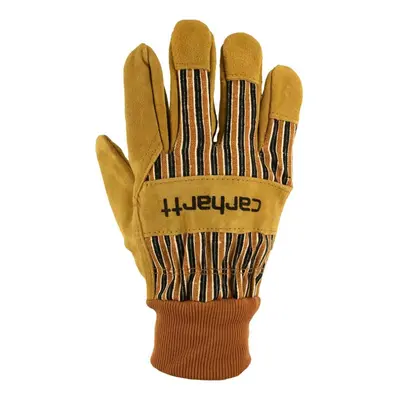 Carhartt Men's Suede Work Glove with Knit Cuff Brown X-Large