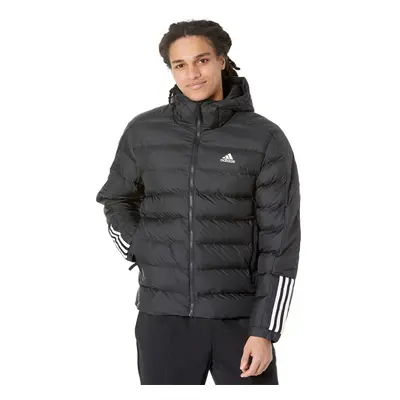 adidas mens Itavic 3-stripes Midweight Hooded Jacket Black Medium