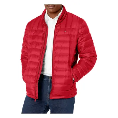 Tommy Hilfiger Men's Packable Down Puffer Jacket Crimson X-Large