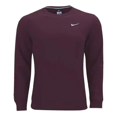 Nike Club Fleece Crew Mens Sweatshirt Crewneck Dark Maroon Medium