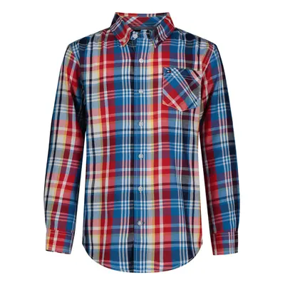 Tommy Hilfiger Boys' Long Sleeve Woven Button-Down Shirt Cerulean Ico