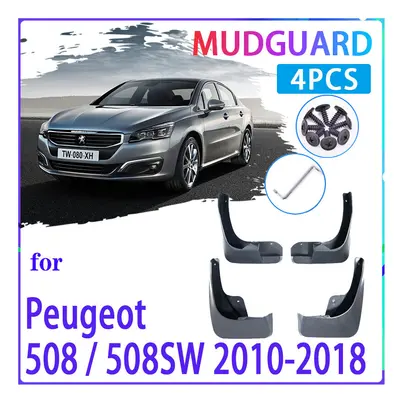 4 PCS Car Mud Flaps for Peugeot SW 508SW 2010~2018 2012 Mudguard Splash Guards Fender Mudflaps A