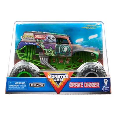 Monster Jam, Official Grave Digger Monster Truck, Collector Die-Cast Vehicle, 1:24 Scale