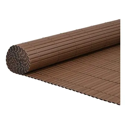 (brown, x cm) vidaXL Double-Sided Garden Fence Privacy Outdoor Fence Barrier Lawn Barrier