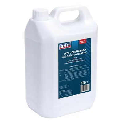 5L Fully Synthetic Compressor Oil - Suits Belt Drive Compressors - Start-Up Aid