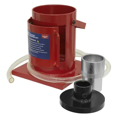 Oil Filter Crushing Unit - Crushes Filters Up To 115mm Diameter - Drainage Hose