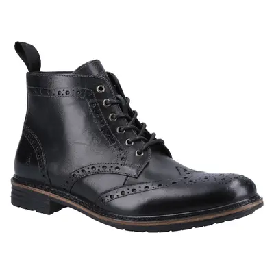 (Black, (Adults')) Hush Puppies Joshua Leather Men's Black Boots