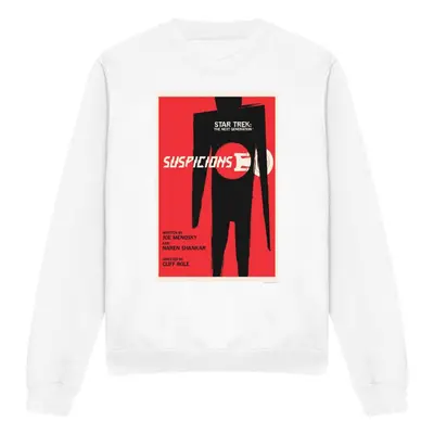 (S, White) Star Trek Unisex Adult The Next Generation Season Episode Sweatshirt