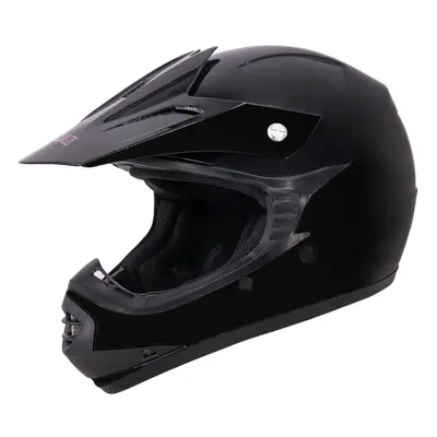 (Gloss Black, S) Zorax X15 Helmet Junior Child Kids Motorbike Motocross MX Helmet Outdoor