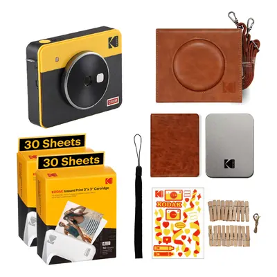 KODAK Mini Shot Retro 4PASS 2-in-1 Instant Digital Camera and Photo