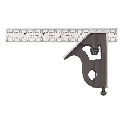 Starrett Steel Combination Square with Square Head - 6"" Blade Length