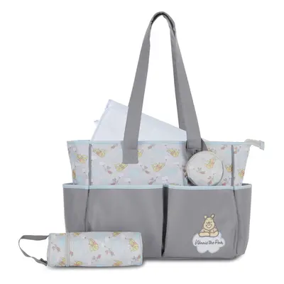 Cudlie Tote Diaper Bag and Changing Pad Winnie The Pooh Print Large