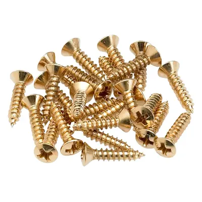 Fender Pickguard/Control Plate Mounting Screws - Gold