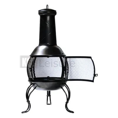 KCT Classical Chiminea Outdoor Garden Patio Heater Log Burner for BBQs Camping