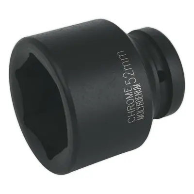 52mm Forged Impact Socket - Inch Sq Drive - Chromoly Impact Wrench Socket