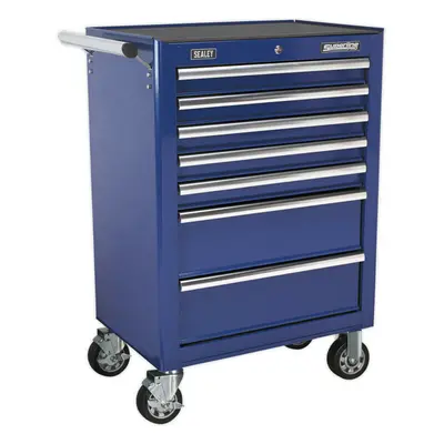 685 x x 1005mm Drawer BLUE Portable Tool Chest Locking Mobile Storage Box