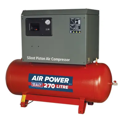 270 Litre Low Noise Belt Drive Air Compressor - Stage Pump System 5.5hp Motor