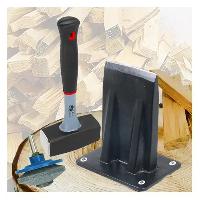 Kindling Splitter Lump Sledge Hammer Blade Sharpener Drill Attachment Kit Log Wood Splitting Chi