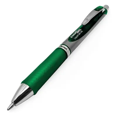 Pentel Energel BL80 Retractable Liquid Gel Ink Rollerball Pen - 1.0mm - Green - Pack of +