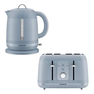 Kenwood Dawn 1.7L Kettle & Slice Toaster Set, Stone Blue