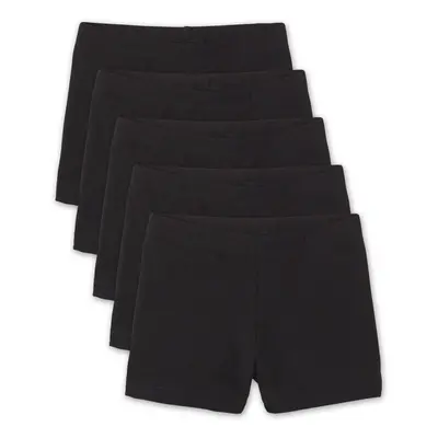 The Children's Place girls Basic Cartwheel Short Pants Black Pack Small US