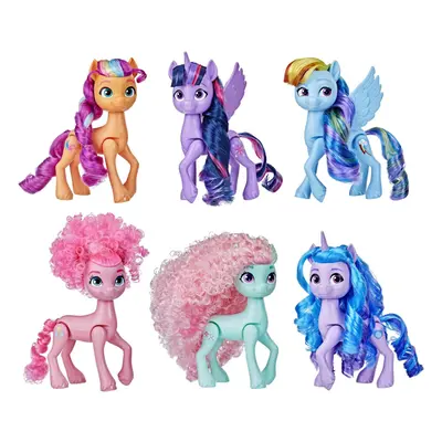 My Little Pony Dolls Rainbow Celebration Pony Figure Set 5.5Inch Dolls Toys for Year Old Girls a