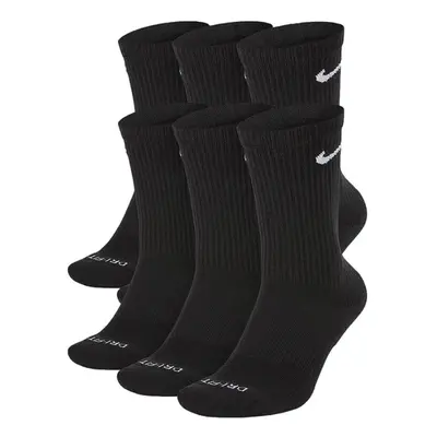 Nike Everyday Plus Cushioned Training Crew Socks (6 Pack) MD Black