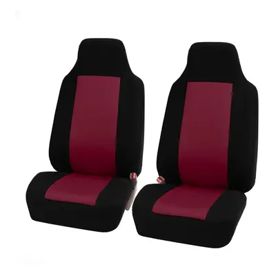 FH Group Car Seat Covers Front Set Burgundy Cloth - Car Seat Cover for