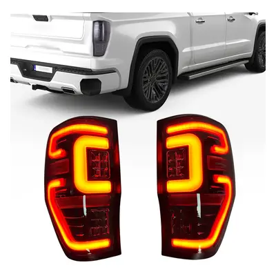 Ford Ranger LED Tail Lights Pair Black