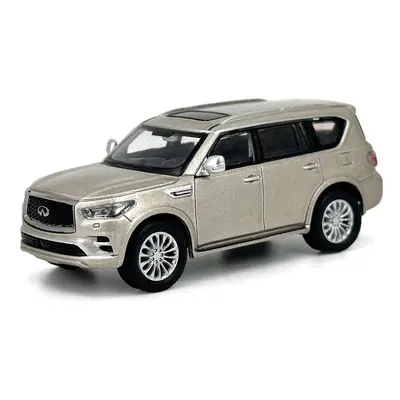 (QX80 Gold) 1:64 Scale Nissan Patrol Y61 Car Model 1:64 Metal Diecast Miniature Ariya X-trail Q5