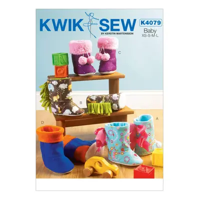 KWIK-SEW PATTERNS K4079 Toddlers' Slippers