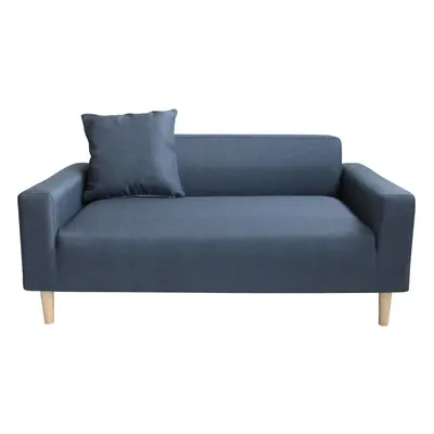 (Dark Grey) Seater Compact Sofa in a Box, Grey, Wooden Legs