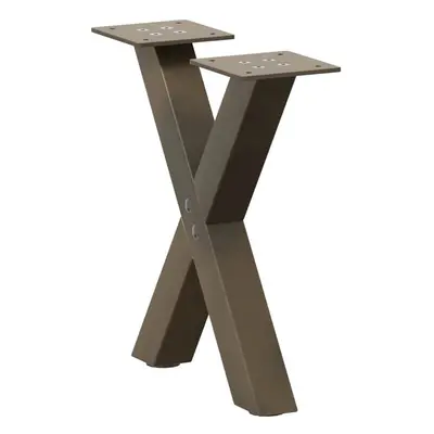 (natural, x (30-31) cm (40 mm)/ pcs) vidaXL Dining Table Legs X-Shaped Desk Legs Kitchen Metal F