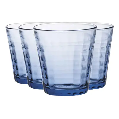 Duralex Prisme Glass Juice Water Tumblers Glasses Set Blue 220ml x8