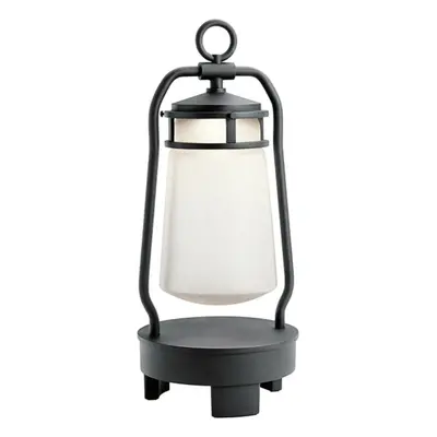 Outdoor IP44 Integrated LED Bluetooth Lantern Textured Black LED 3W d01749