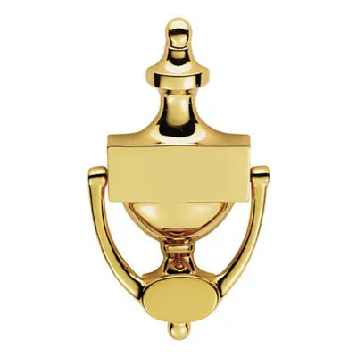 Large Urn Shaped Front Door Knocker 104mm Fixing Centres Stainless Brass