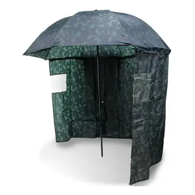 Brolly Umbrella 45" Tilt Function Ground Spike + Zip On Sides NGT Camo Fishing