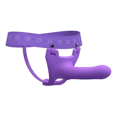 Zoro Silicone Strap on System With Waistbands Purple 5.5 Inch